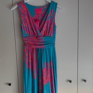 Lilly Pulitzer high low midi dress size xxs